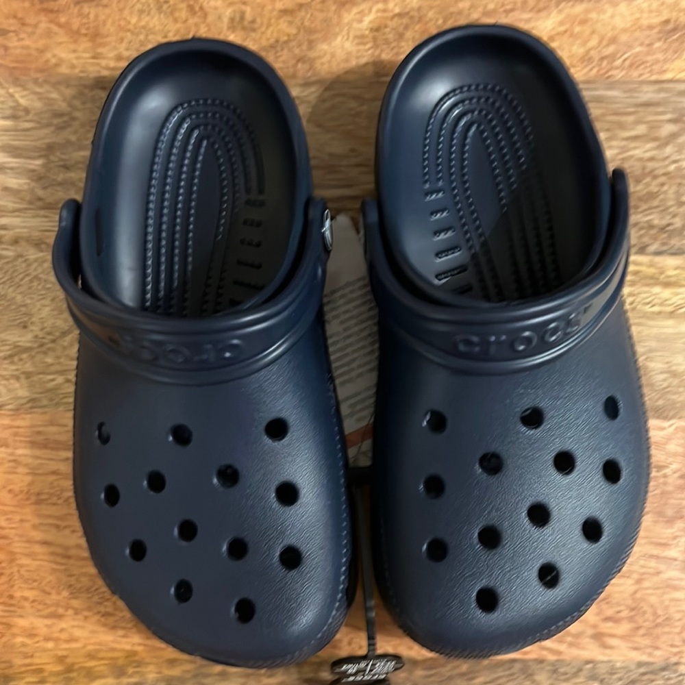 Crocs classic clogs-color is navy. Unisex.